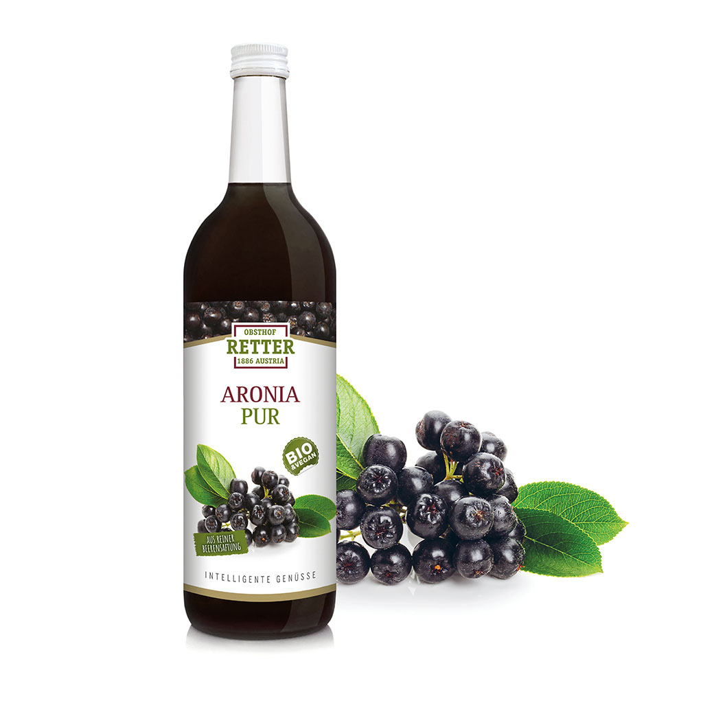 Aronia_Superfruits_Obsthof Retter BIO Aroniasaft pur – Bild 1
